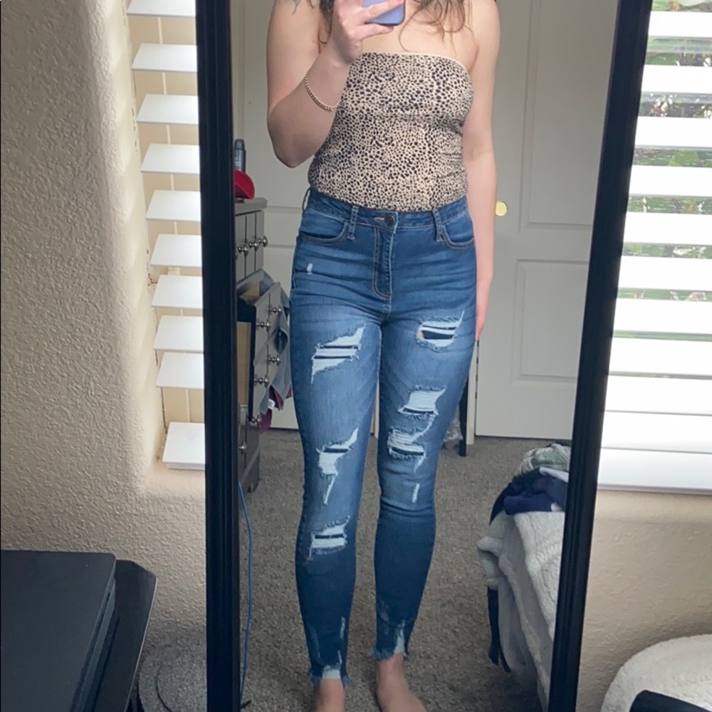 Ripped Denim Jeans